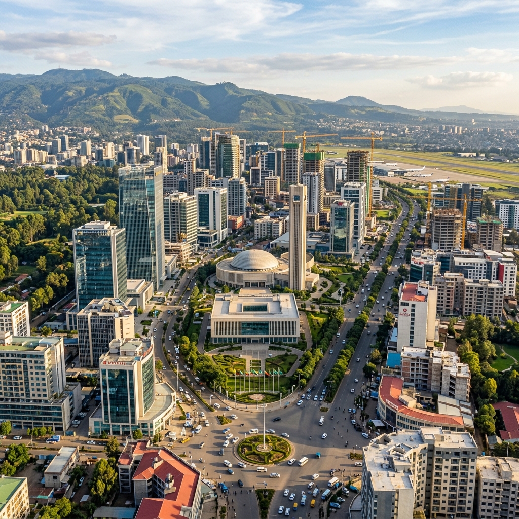 Addis Ababa City Skyline — Singiten General Construction PLC Projects